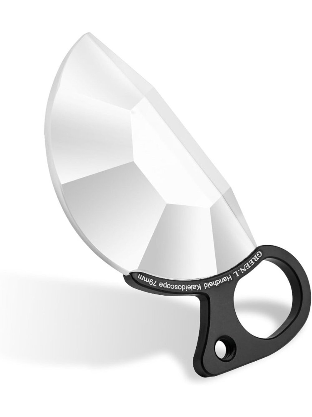 Handheld Kaleidoscope Filter Prism Lens - 100mm Optical Glass for Phone & DSLR